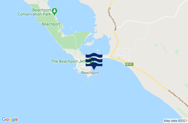 Mapa de mareas Beachport, Australia