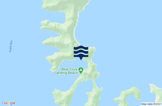 Mapa de mareas Bear Cove Aialik Peninsula, United States