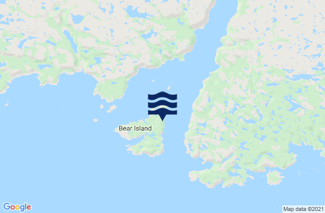 Mapa de mareas Bear Island, Canada