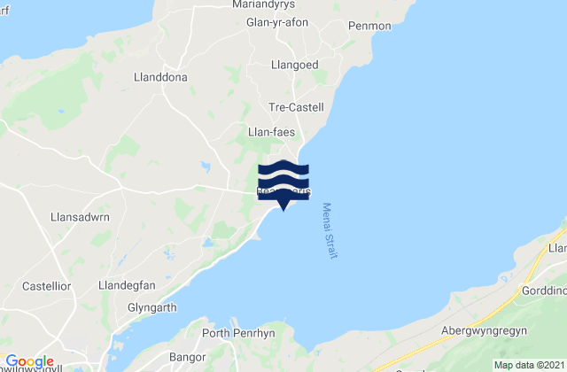 Mapa de mareas Beaumaris, United Kingdom