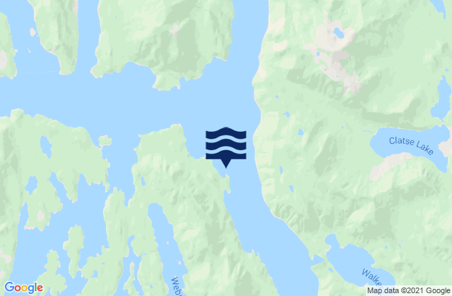 Mapa de mareas Beaumont Island, Canada