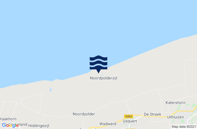 Mapa de mareas Bedum, Netherlands