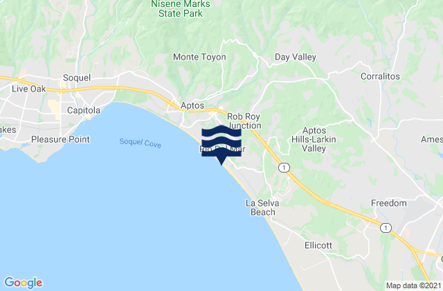 Mapa de mareas Beer Can Beach, United States