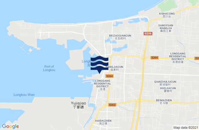 Mapa de mareas Beima, China