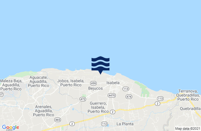 Mapa de mareas Bejucos Barrio, Puerto Rico