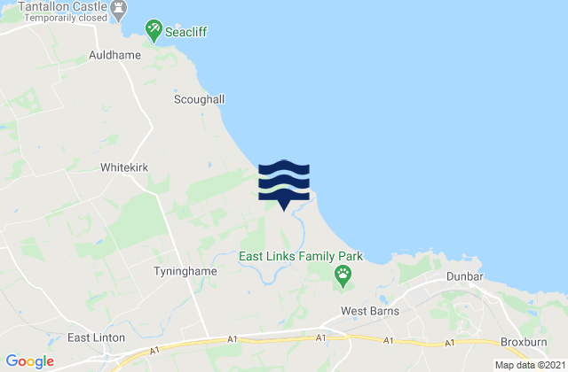 Mapa de mareas Belhaven Bay, United Kingdom
