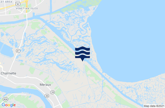 Mapa de mareas Belle Chasse, United States