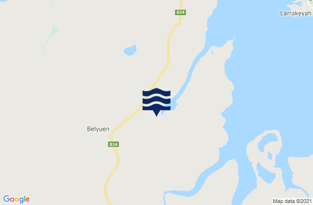 Mapa de mareas Belyuen, Australia