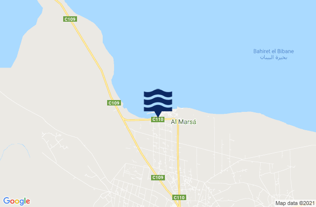 Mapa de mareas Ben Gardane, Tunisia