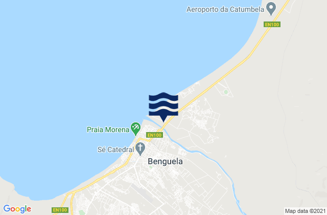 Mapa de mareas Benguela, Angola