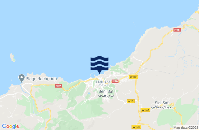 Mapa de mareas Beni Saf, Algeria