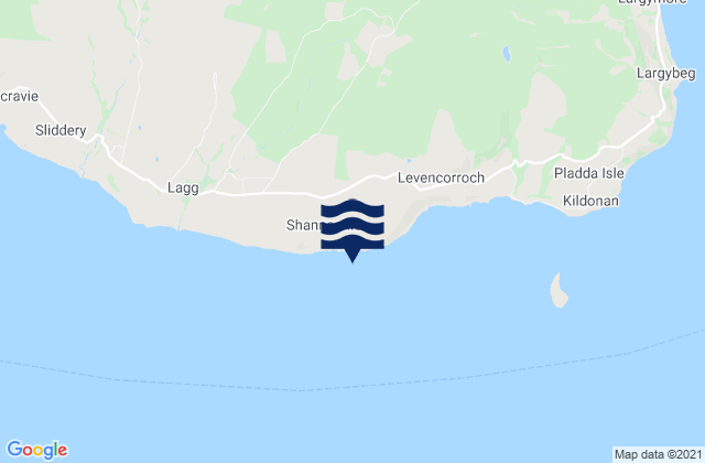 Mapa de mareas Bennan Head, United Kingdom