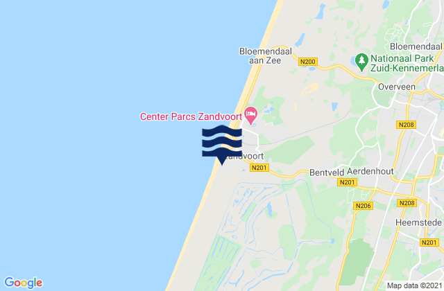 Mapa de mareas Bennebroek, Netherlands