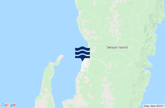 Mapa de mareas Benteng, Indonesia
