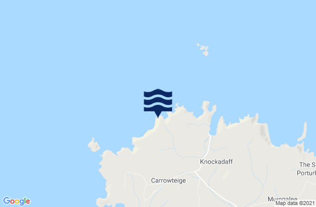 Mapa de mareas Benwee Head, Ireland