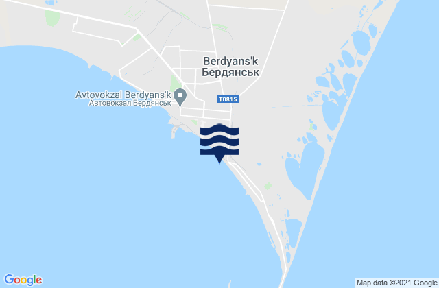Mapa de mareas Berdyans’k, Ukraine
