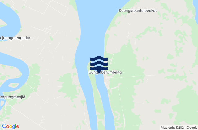 Mapa de mareas Berembang (Sungi Panai), Indonesia