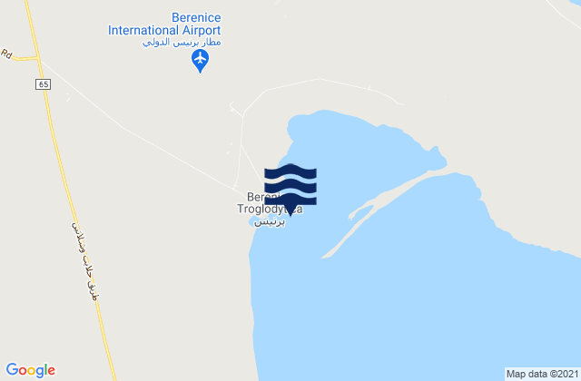 Mapa de mareas Berenice, Egypt