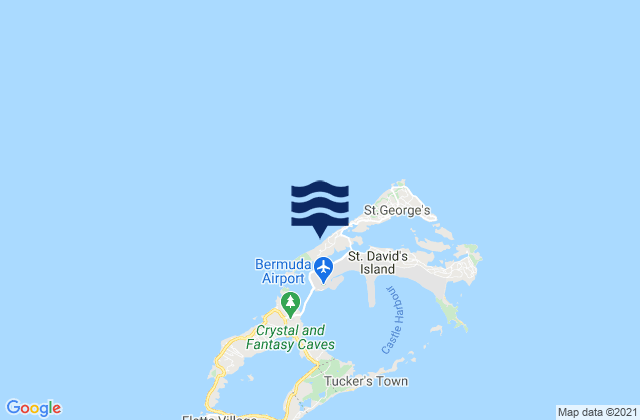 Mapa de mareas Bermuda Esso Pier, United States