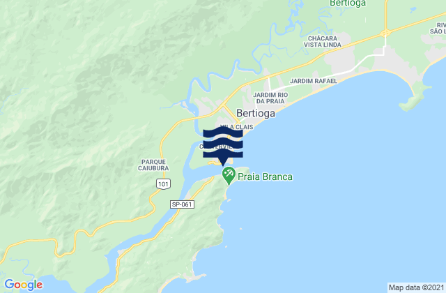 Mapa de mareas Bertioga, Brazil