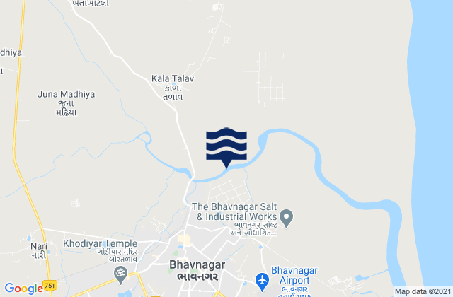 Mapa de mareas Bhāvnagar, India