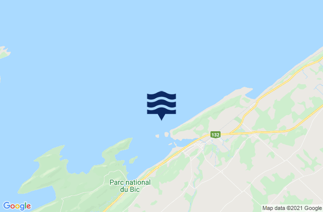 Mapa de mareas Bic, Canada