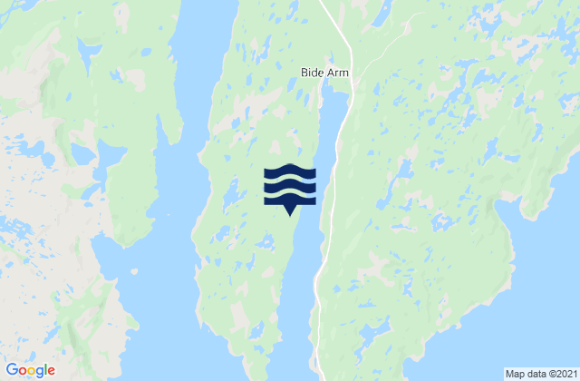 Mapa de mareas Bide Arm, Canada