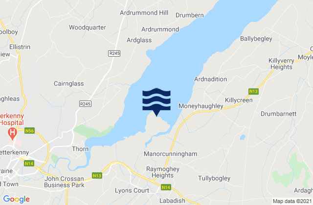 Mapa de mareas Big Isle, Ireland