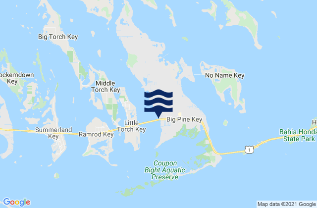 Mapa de mareas Big Pine Key (Pine Channel Bridge North Side), United States