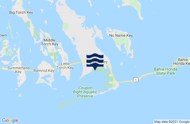 Mapa de mareas Big Pine Key, United States