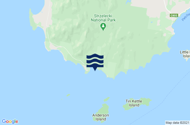 Mapa de mareas Big River Cove, Australia