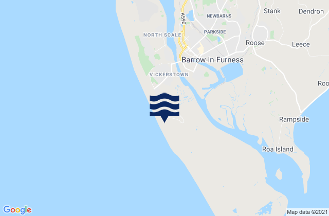 Mapa de mareas Biggar Bank Beach, United Kingdom