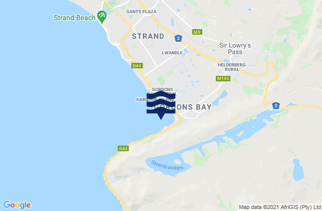 Mapa de mareas Bikini Beach (Gordon's Bay), South Africa