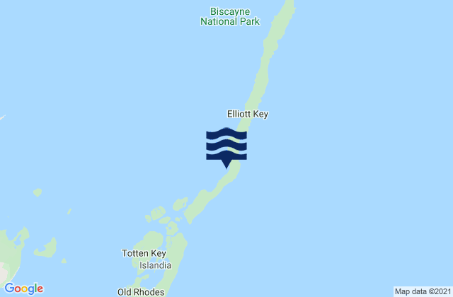 Mapa de mareas Billys Point (Elliott Key Biscayne Bay), United States