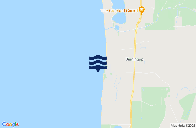 Mapa de mareas Binningup Beach, Australia