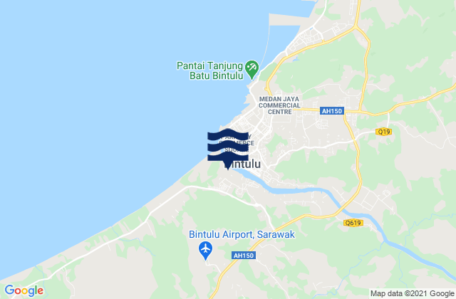 Mapa de mareas Bintulu, Malaysia