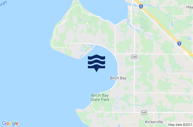 Mapa de mareas Birch Bay, United States