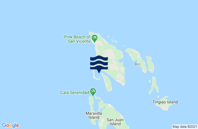 Mapa de mareas Biri Island, Philippines