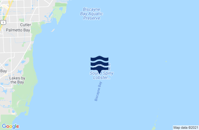 Mapa de mareas Biscayne Bay, United States