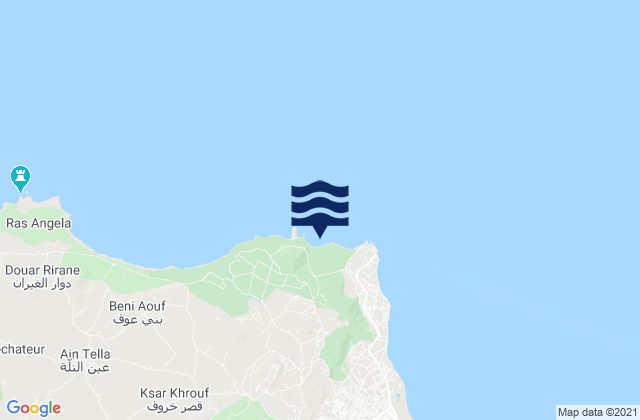 Mapa de mareas Bizerte Nord, Tunisia