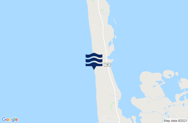 Mapa de mareas Bjerreborg Strand, Denmark