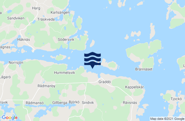 Mapa de mareas Björkö, Sweden