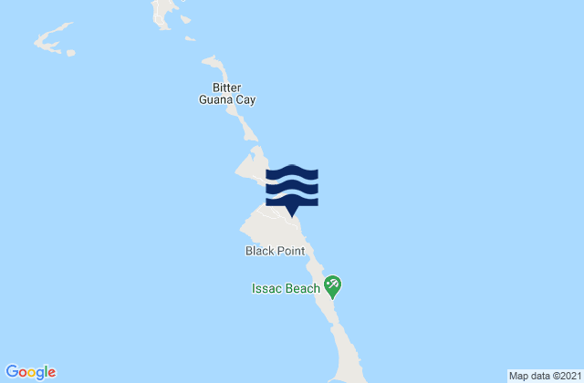 Mapa de mareas Black Point District, Bahamas