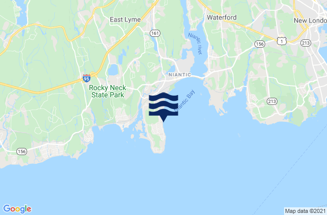 Mapa de mareas Black Point, United States