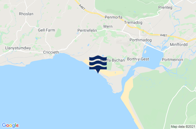 Mapa de mareas Black Rock Sands Beach, United Kingdom