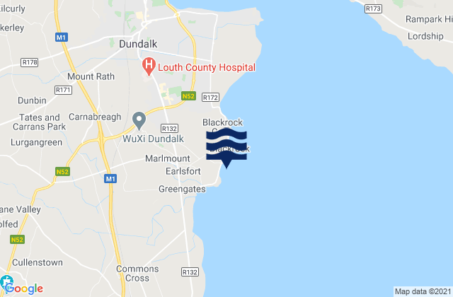 Mapa de mareas Blackrock, Ireland