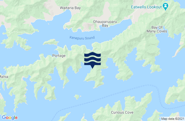 Mapa de mareas Blackwood Bay or Tahuahua Bay, New Zealand