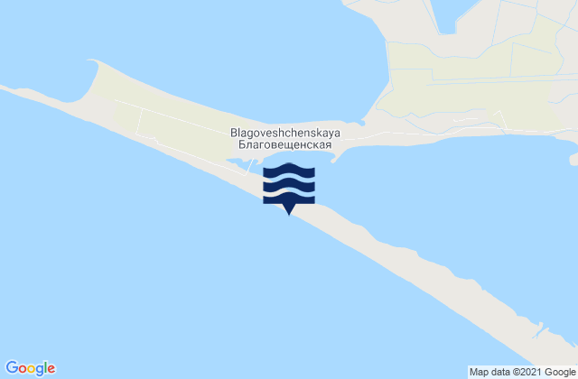 Mapa de mareas Blagovetschenskaya, Russia
