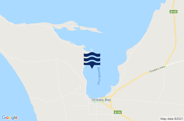 Mapa de mareas Blanche Port, Australia