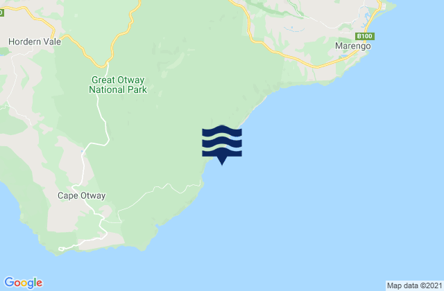 Mapa de mareas Blanket Bay, Australia